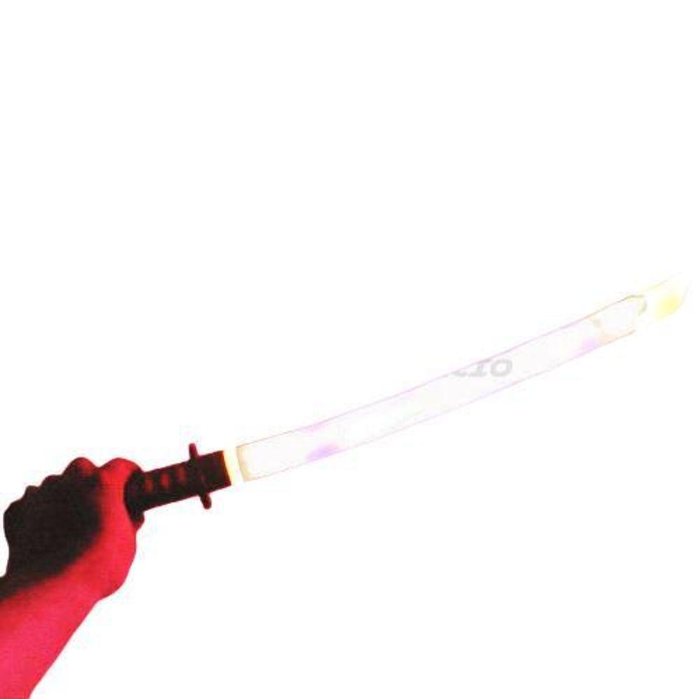 Miniatura Espada Ninja Katana Samurai C/ Som E Luz À Pilha Preto
