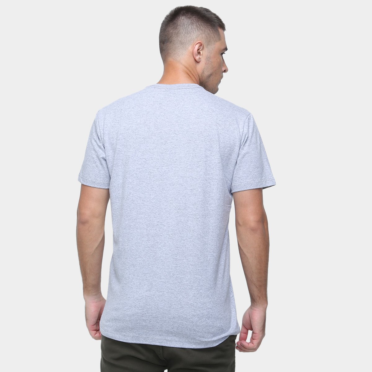 Miniatura Camiseta Oakley Big Ellipse Masculina Cinza Claro - P