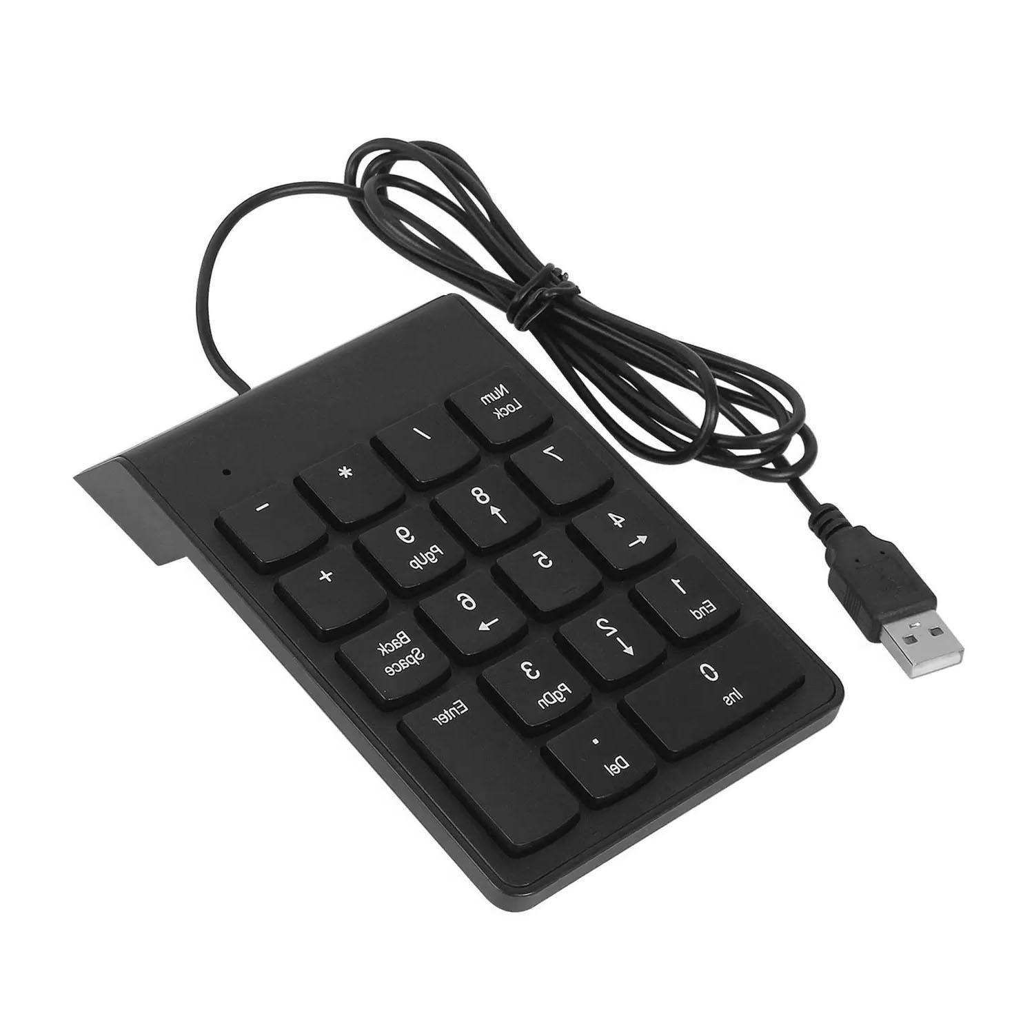 Miniatura Teclado Usb Numerico Numerais Com Números 18 Teclas