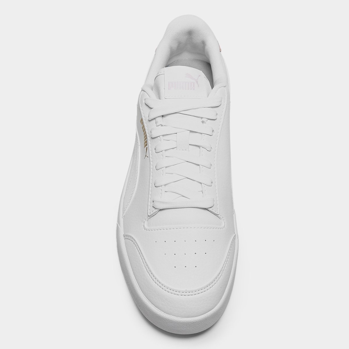 Miniatura Tênis Puma Shuffle Branco+Rosa - 34