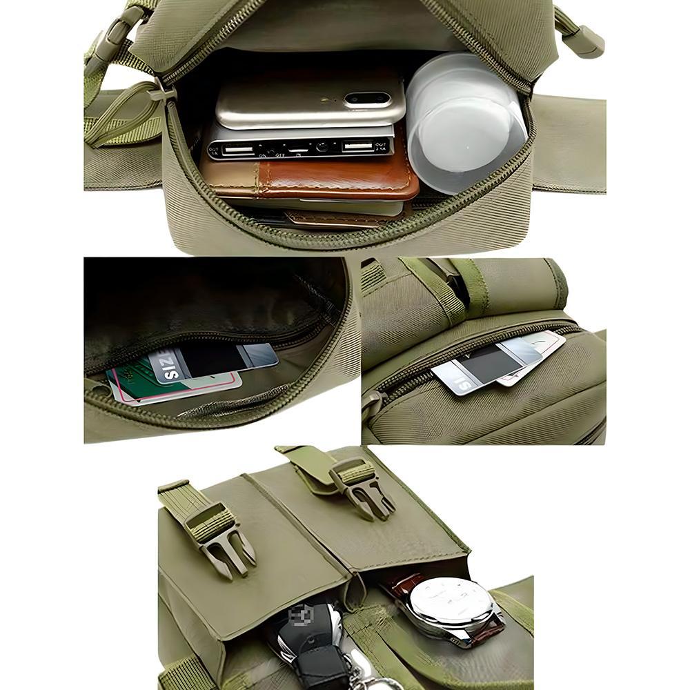 Miniatura Bolsa De Cintura, Masculina, Pochete Militar, Para Viagens
