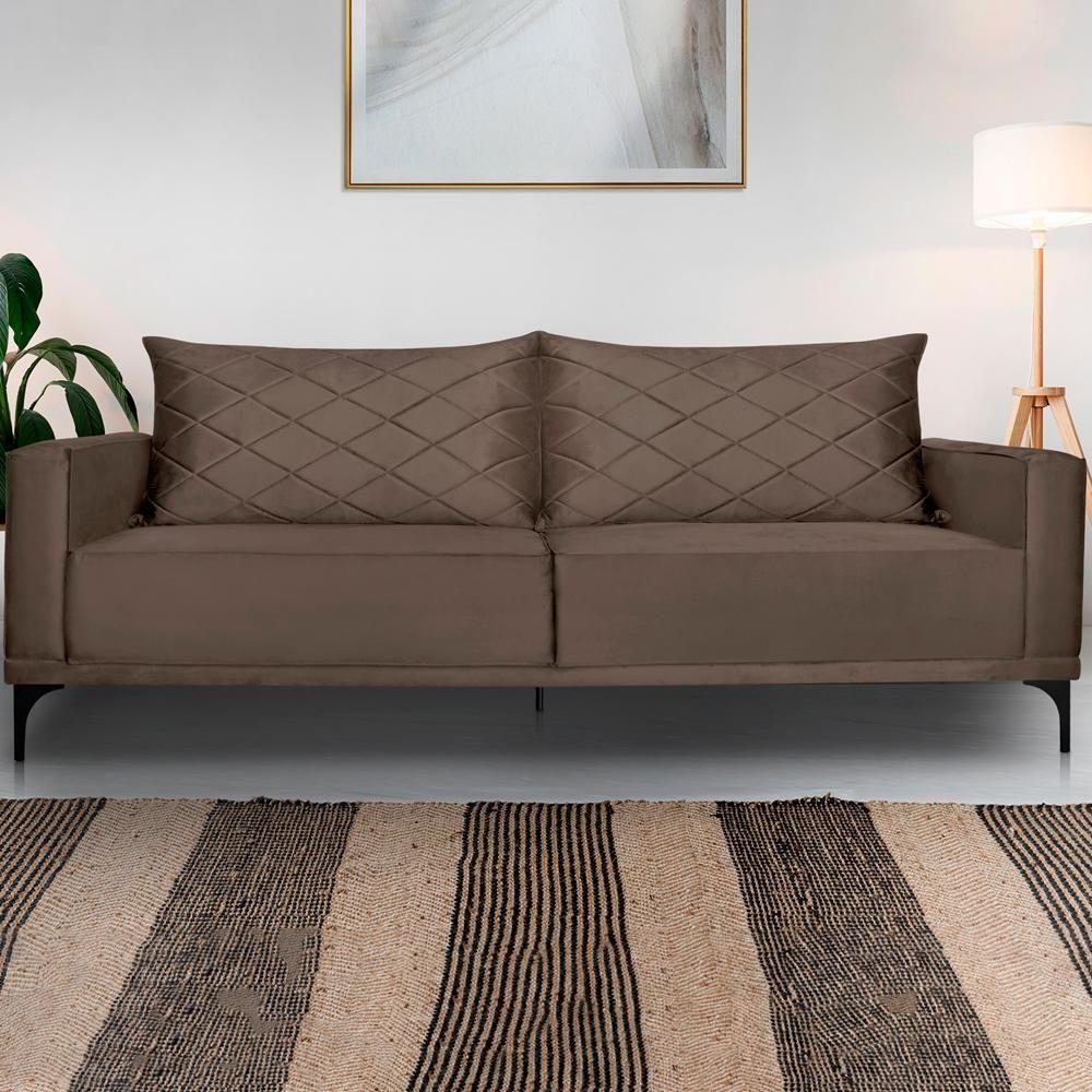 Miniatura Sofa Living 2 Lugares Nori 160cm Veludo Deluxe 2231 Ezz 2231