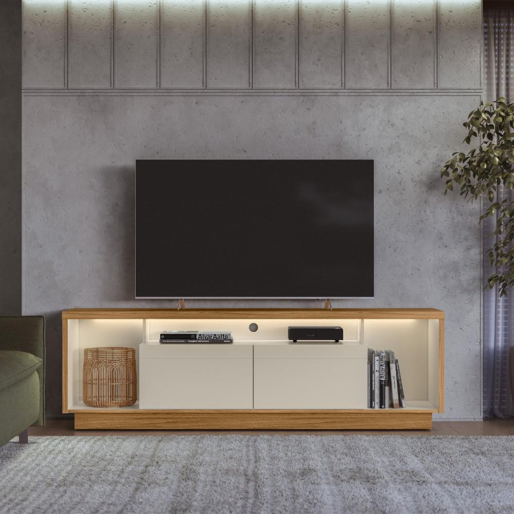Miniatura Conjunto Rack Cronos 1.8 com Kit Fita LED 1 Fita (1600mm) Nature/ Off White
