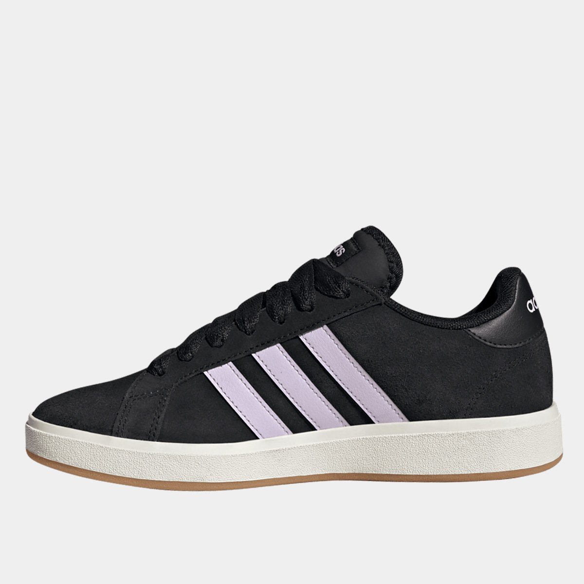 Miniatura Tênis Adidas Grand Court Base Suede Feminino Preto - 34