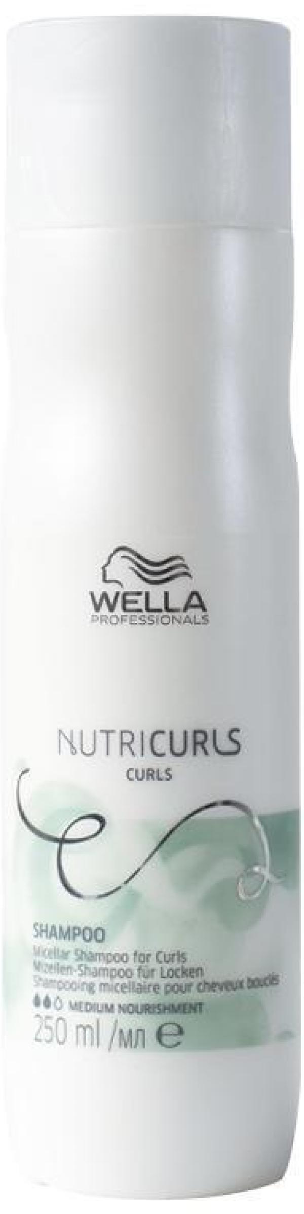 Miniatura Kit Wella Professionals Nutricurls: Shampoo, Leave-in e Óleo