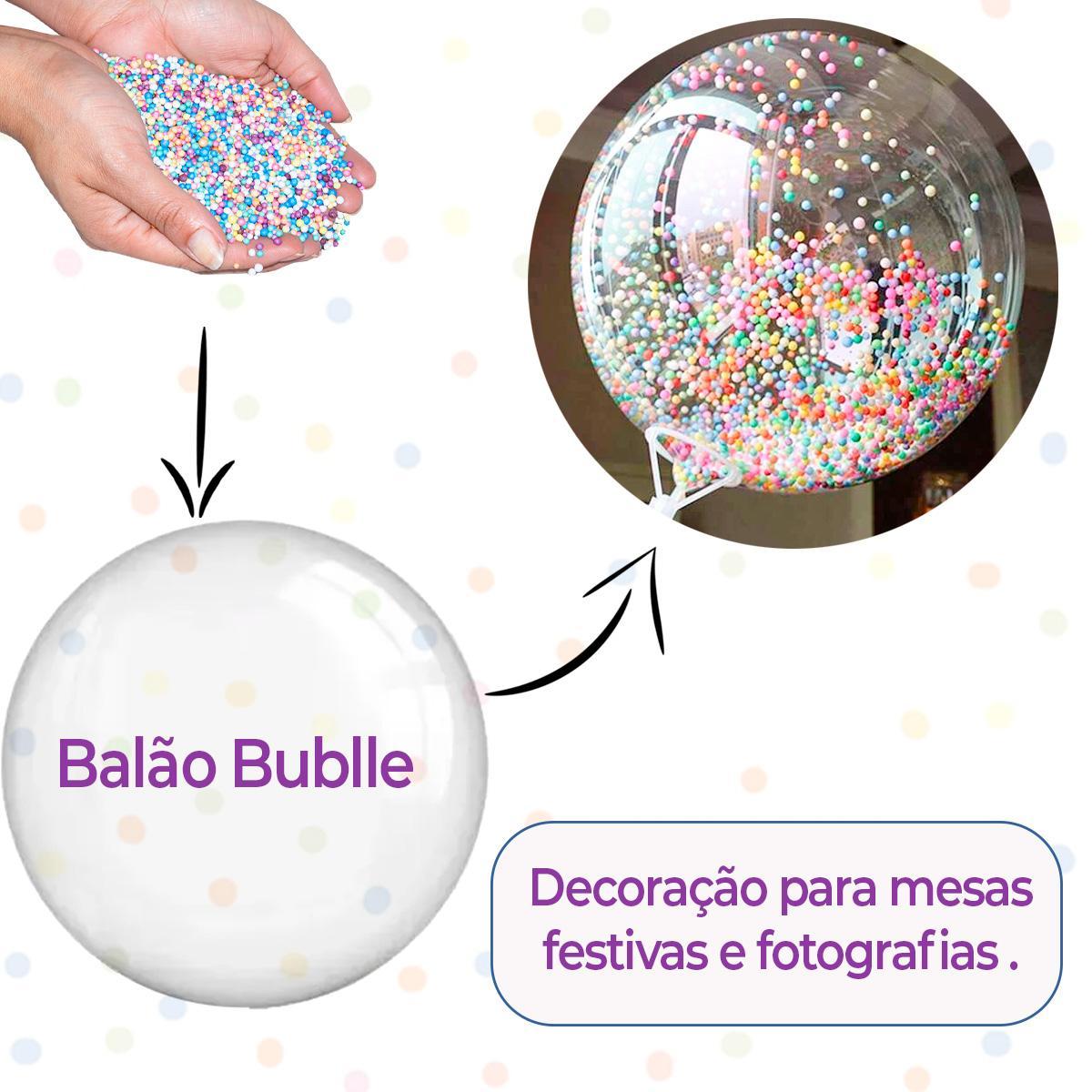 1 Isopor(Pérola)Bolinha Slime Puff Artesanato Colorido 250Ml