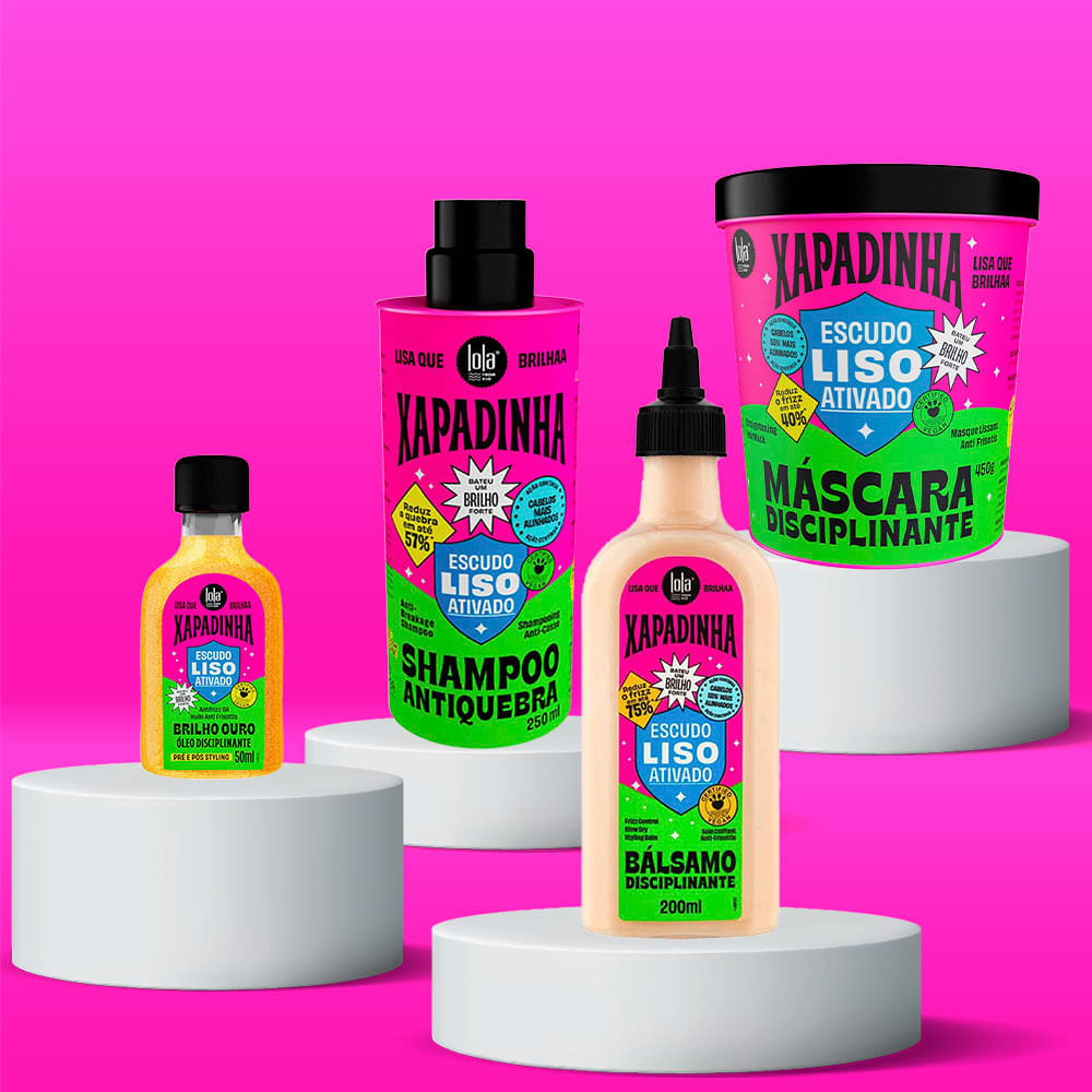 Miniatura Kit  Lola Cosmetics Xapadinha - Shampoo + Óleo + Bálsamo + Máscara Kit