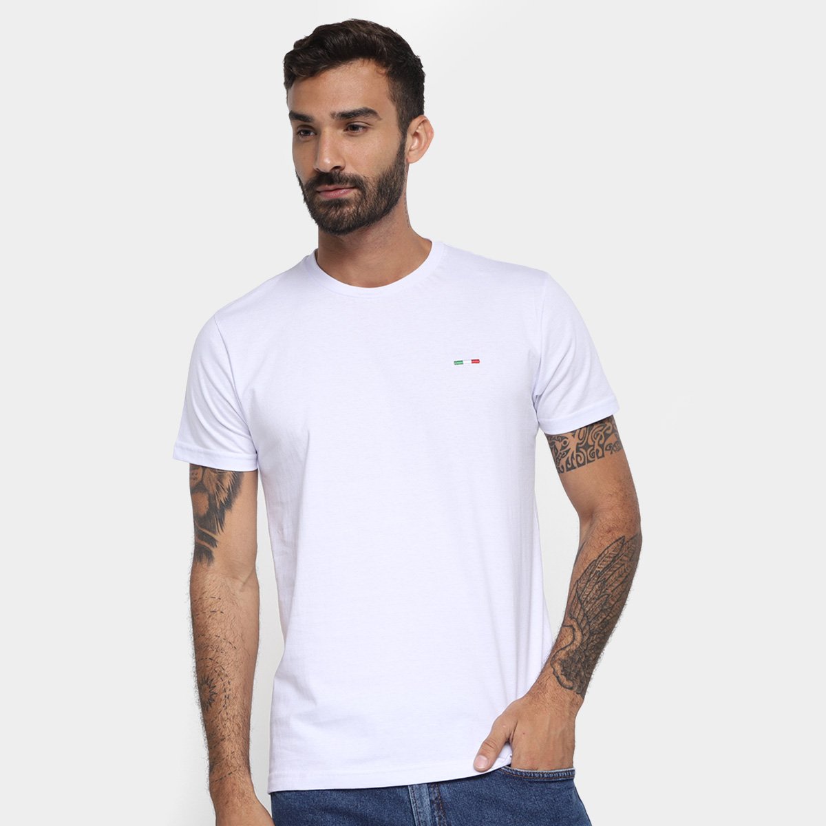 Miniatura Kit Camiseta Industrie Itália Masculina 3 Peças Preto+Bege - G