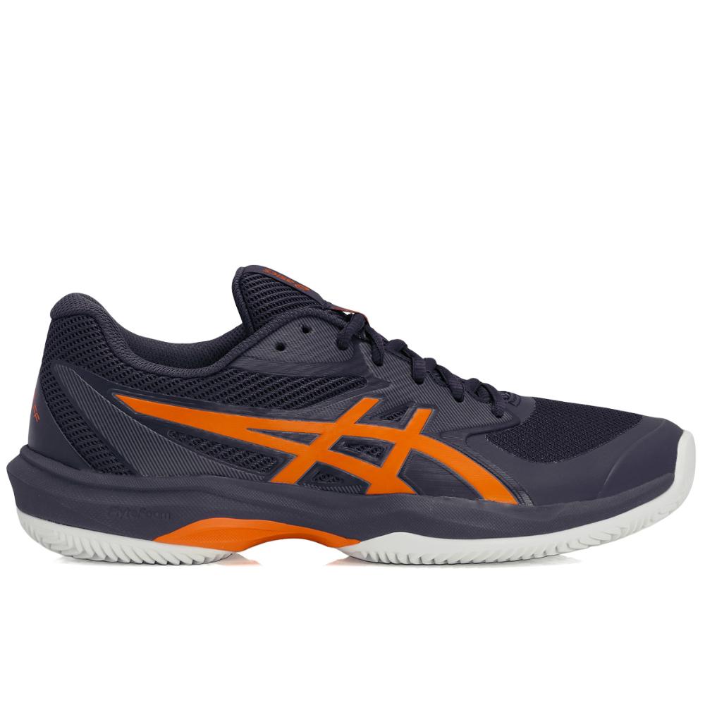 Miniatura Tênis Asics Game FF - Clay - Saibro - Marinho e Laranja 39