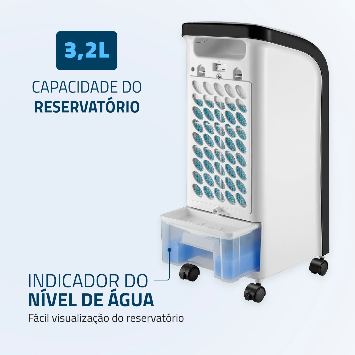 Miniatura Climatizador Mondial Fresh Air CL-03 CLIMATIZADOR-127V-BRANCO/PRETO