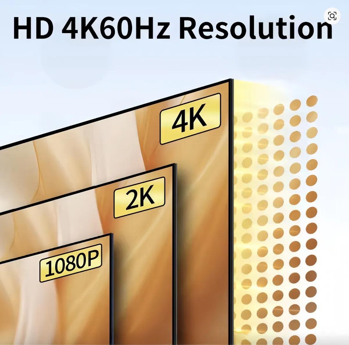Miniatura Conversor Adaptador Hdmi 2.0 Para Displayport 1,8M Para Dell
