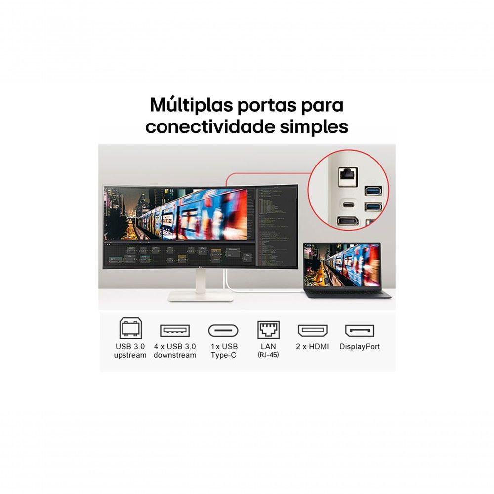 Monitor LG 38WR85QC-W UltraWide Curvo QHD+ IPS 144Hz E Thunderbolt 4