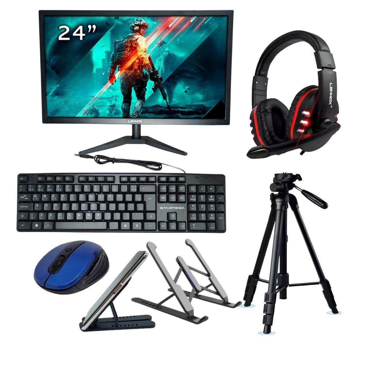 Miniatura Kit 1 Monitor Led Full Hd 60Hz Mais Periféricos- Kit 7