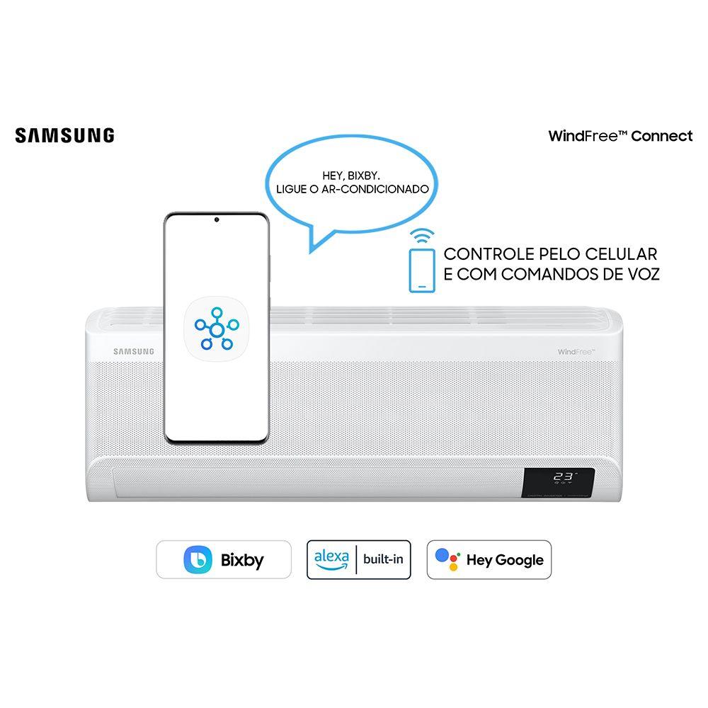 Miniatura Ar Condicionado Split Inverter Samsung WindFree Connect 22000 BTUs Frio 220V AR24BVFAAWKXAZ 220v