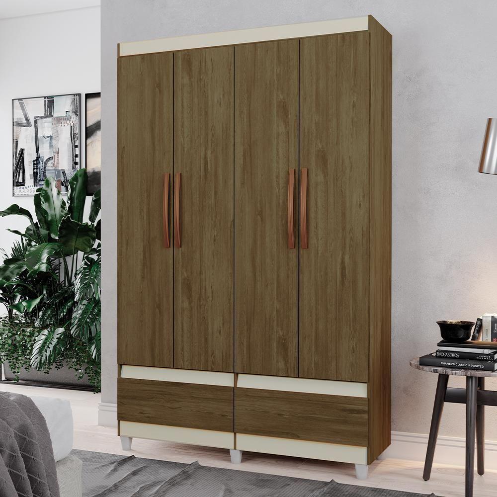 Miniatura Guarda-roupa Com 2 Gavetas Kawasaki Freijó