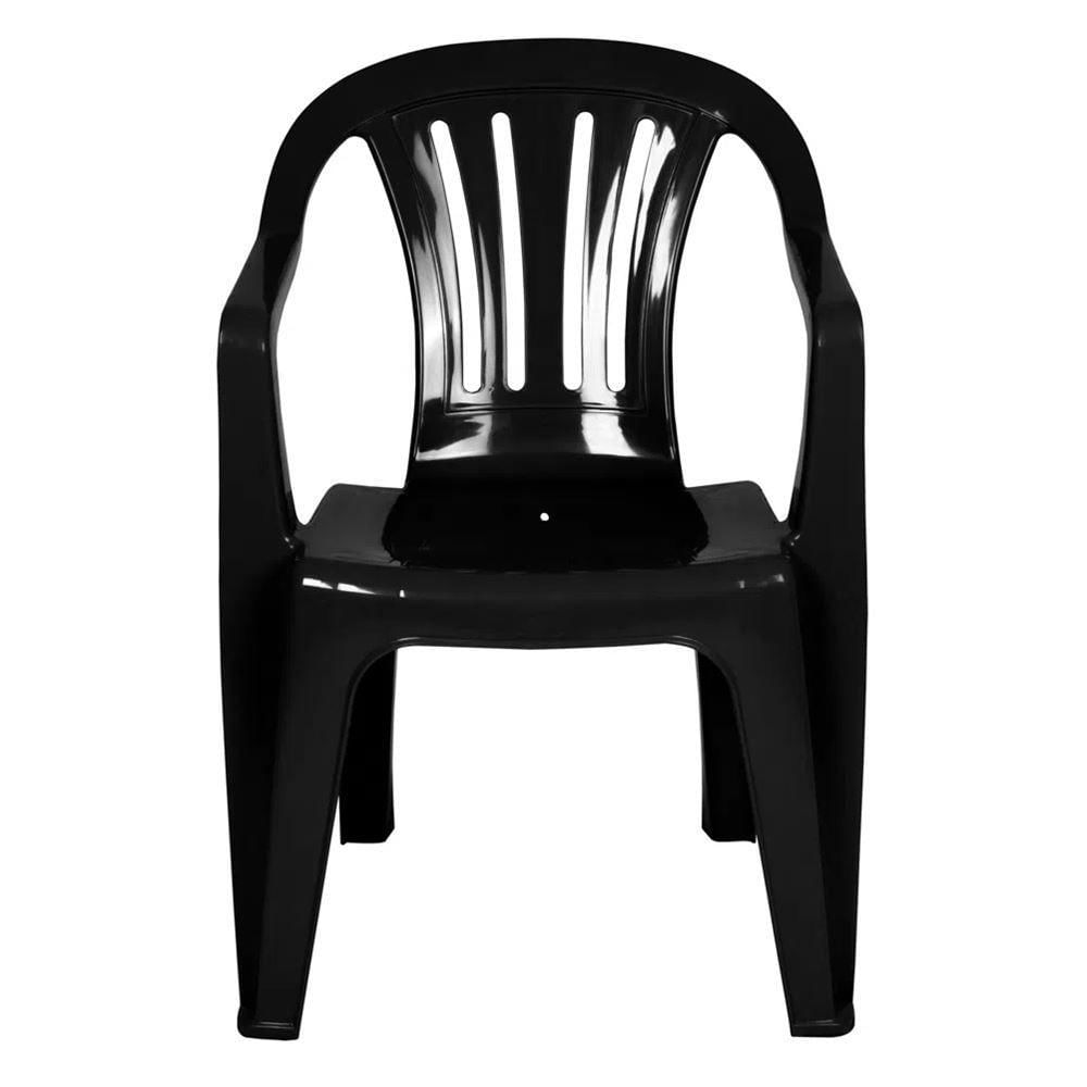 Miniatura Poltrona Plástica Bela Vista Mor Preto