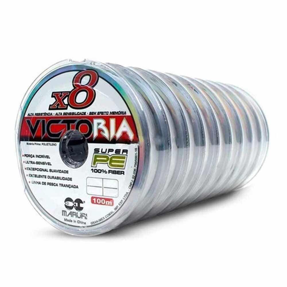 Miniatura Linha de Pesca Multifilamento Cinza 8 Fios 200m 0.27mm 30lb