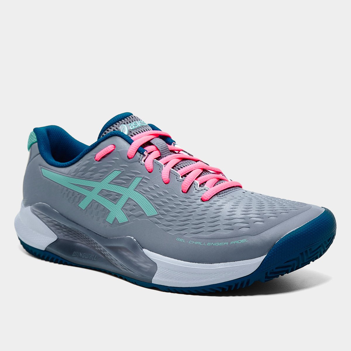 Miniatura Tênis Asics Gel-Challenger 14 Padel Masculino Cinza+Azul - 43