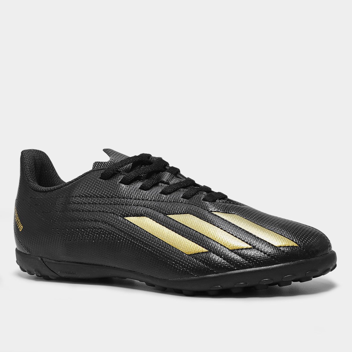 Miniatura Chuteira Society Infantil Adidas Deportivo II - Exclusiva Preto - 26