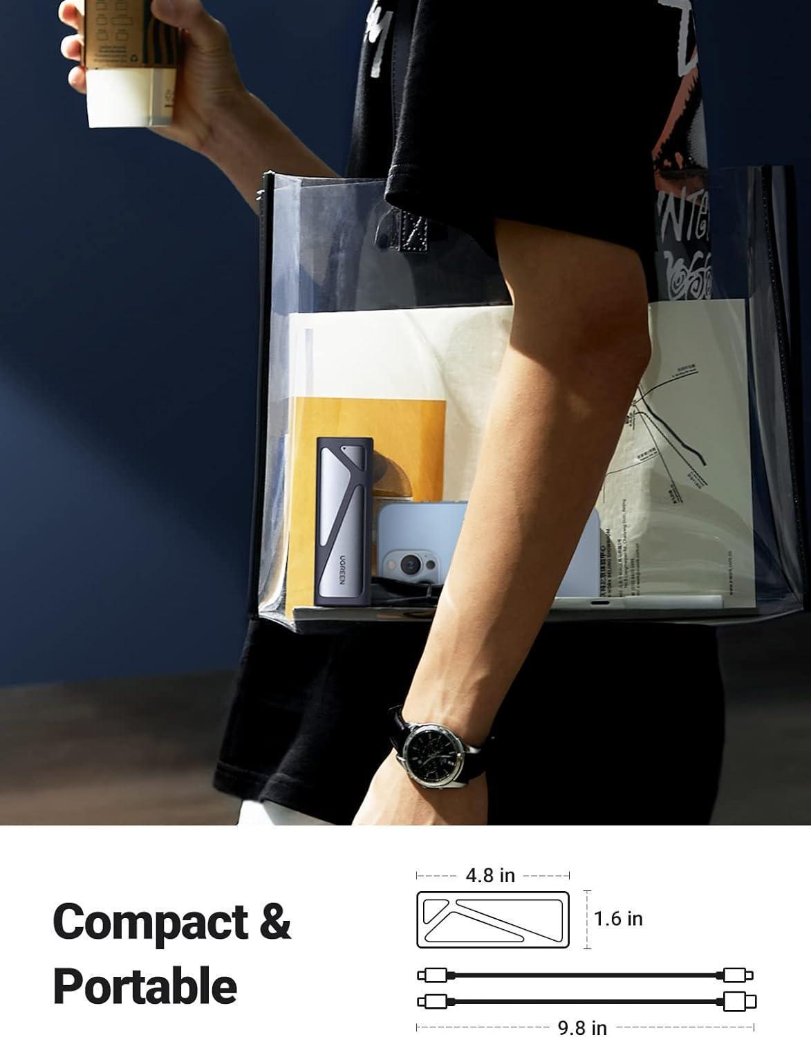 Case Externa Para Ssd M.2 Nvme Pcie / Sata 10 Gbps Usb C 3.2