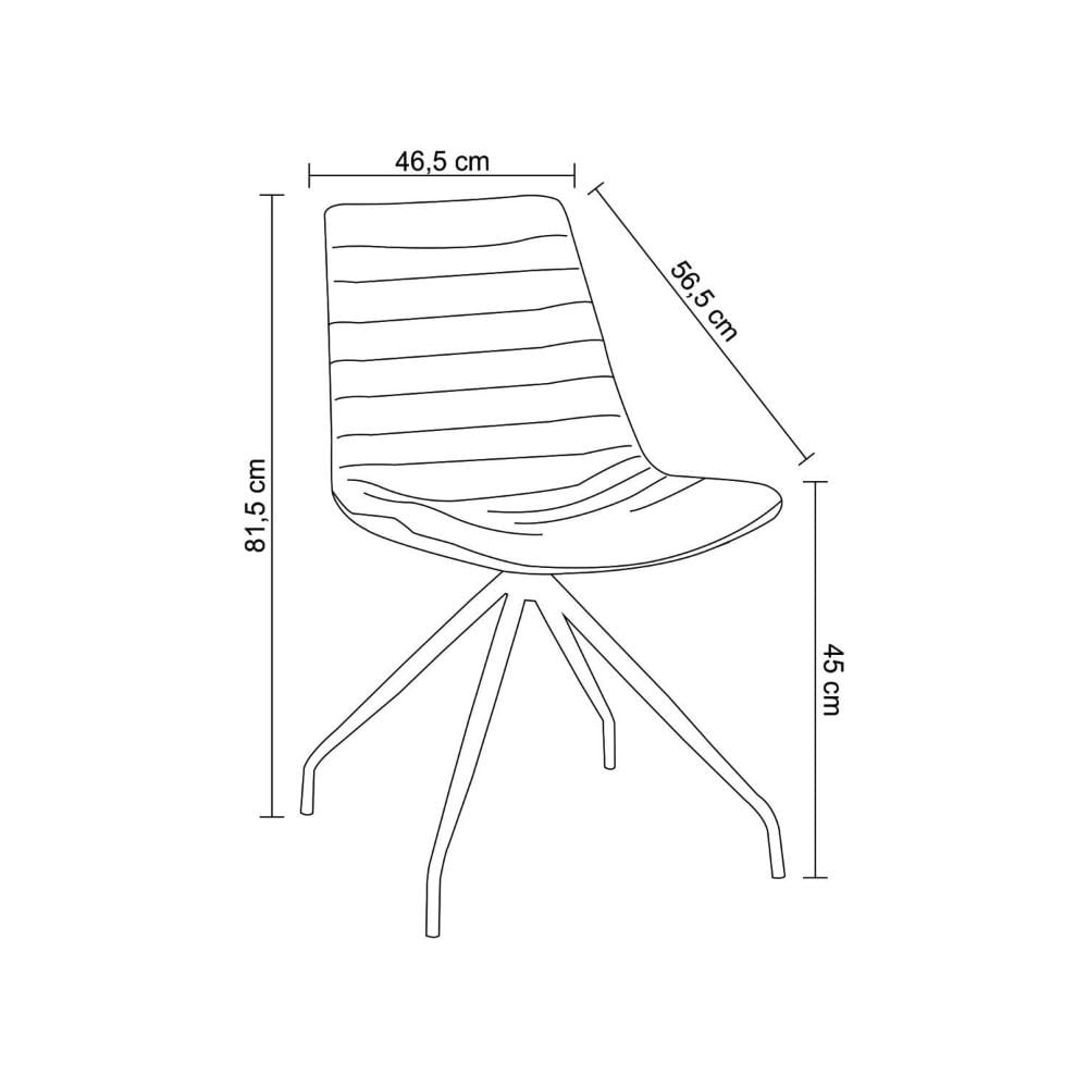 Conjunto 2 Cadeiras Tiana Rivatti Móveis Caramelo