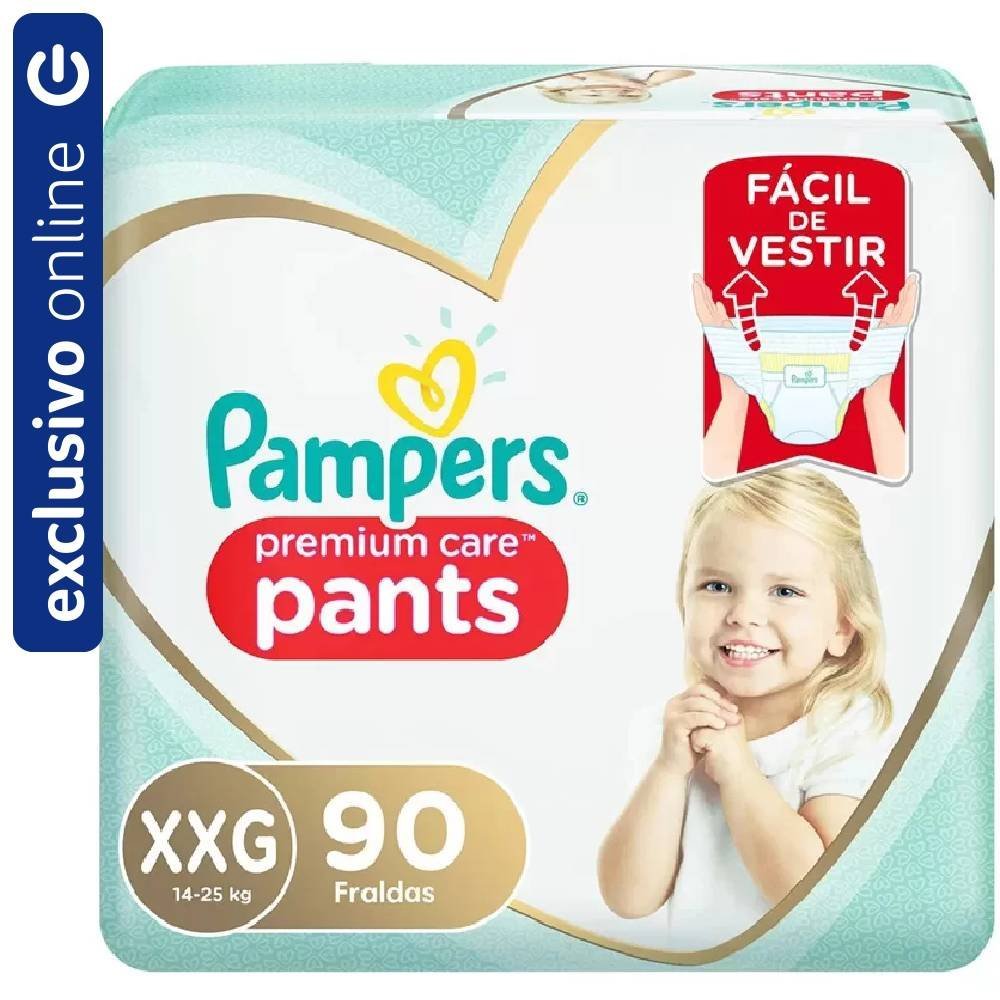 Fralda Pampers Pants Premium Care Jumbo Xxg 90 Unidades