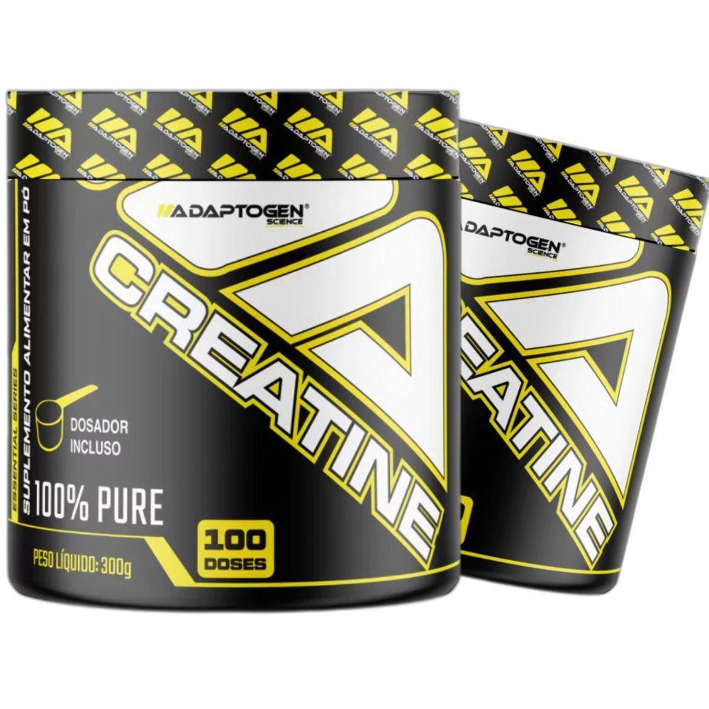 Miniatura Combo 2X Creatina Monohidratada 100% Pura 300G - Adaptogen