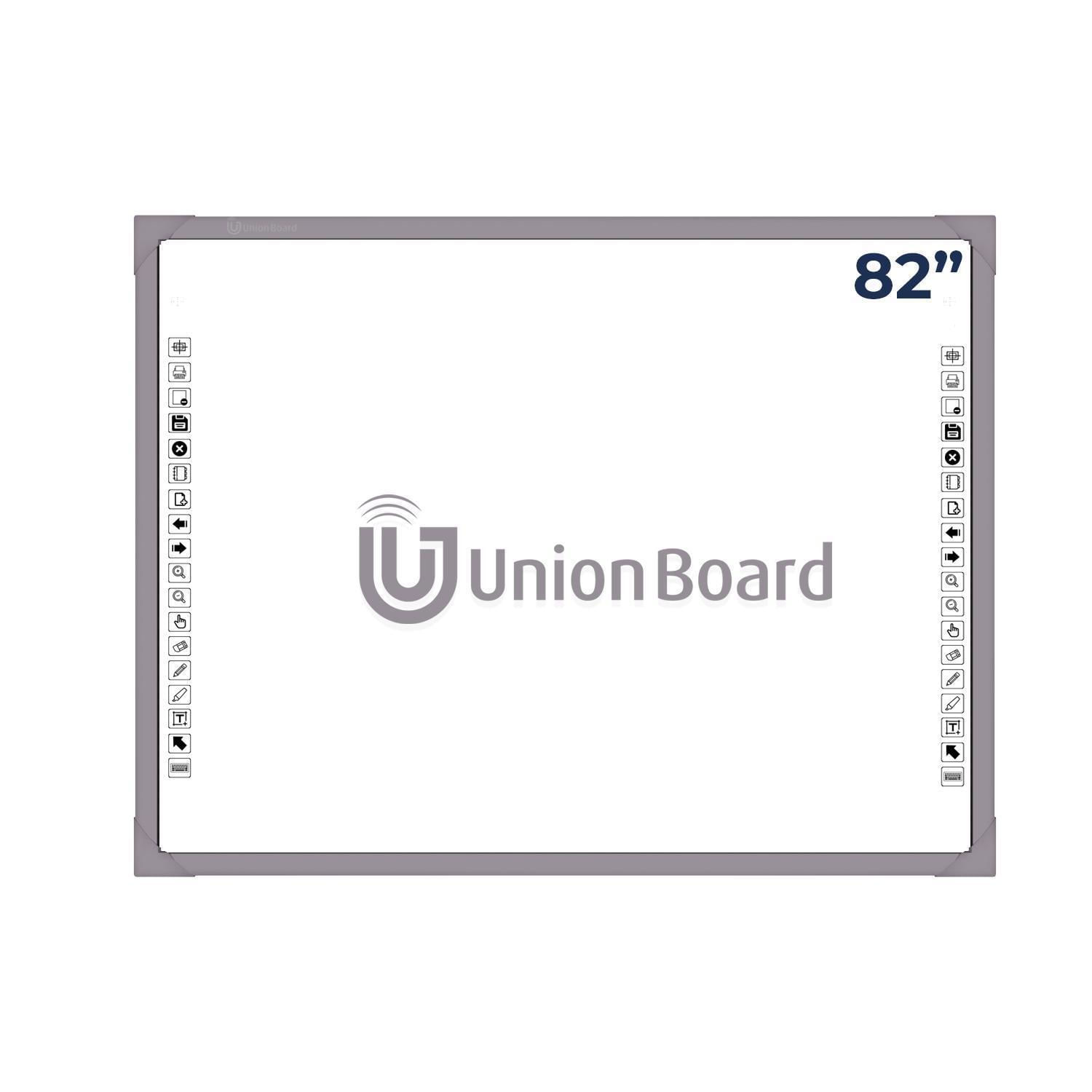 Miniatura Lousa Interativa Digital Touch Unionboard Cinza 82 Polegdas