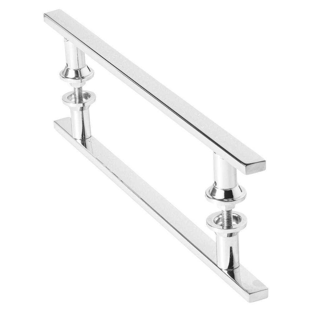 Miniatura Puxador Inox Para Porta De Correr Vidro Madeira 20Cm M.S