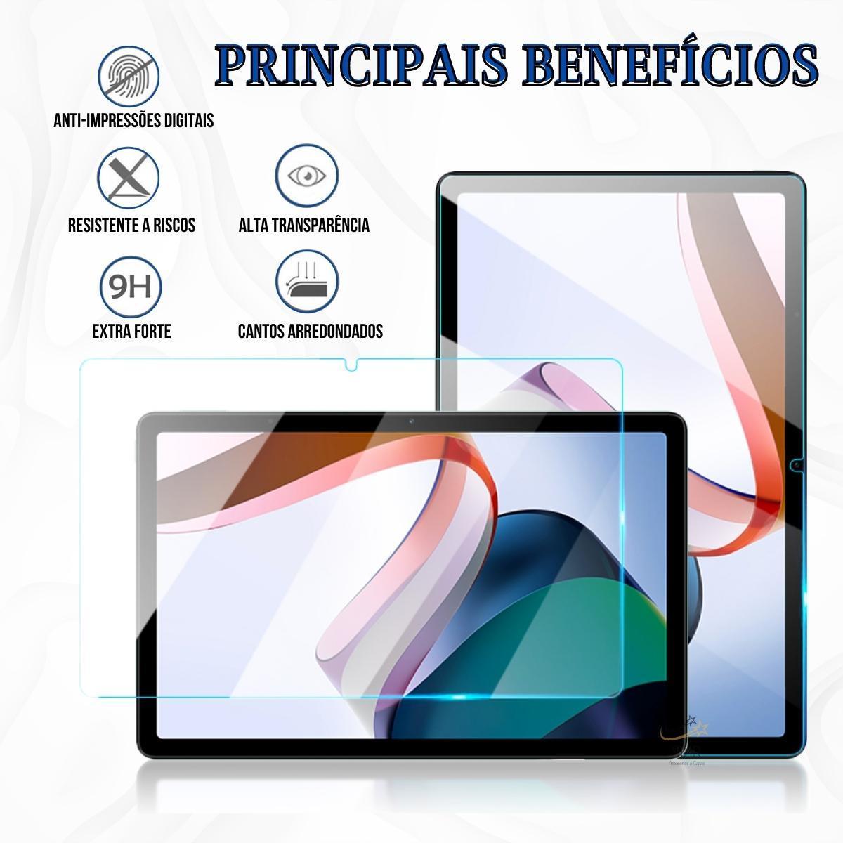 Capa Couro Para Tablet Xiaomi Redmi Pad 10.6 (2022)+Película