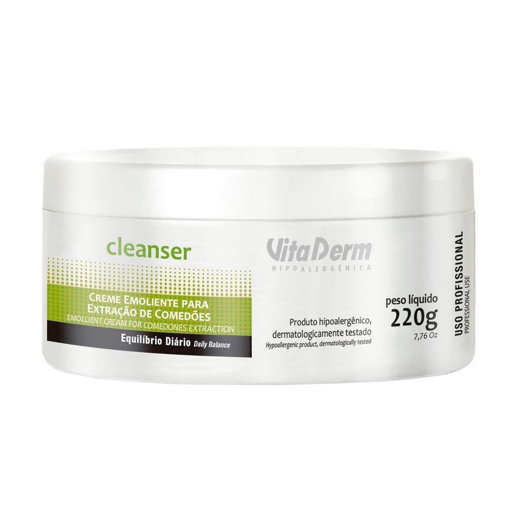 Miniatura Creme  Vita Derm Emoliente Para Extração De Comedões 220G