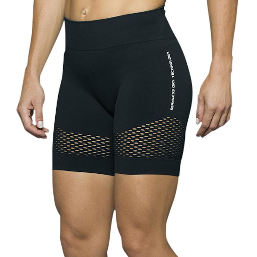 Miniatura Bermuda Feminina Arrastão Lupo Sem Costura 71333 Preto Gg