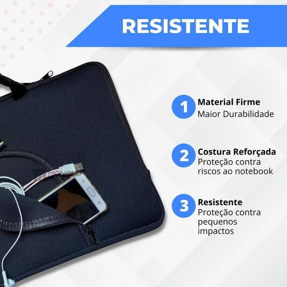 Miniatura Case Notebook 15,6 14 17 Proteção Total Tod Preto 14