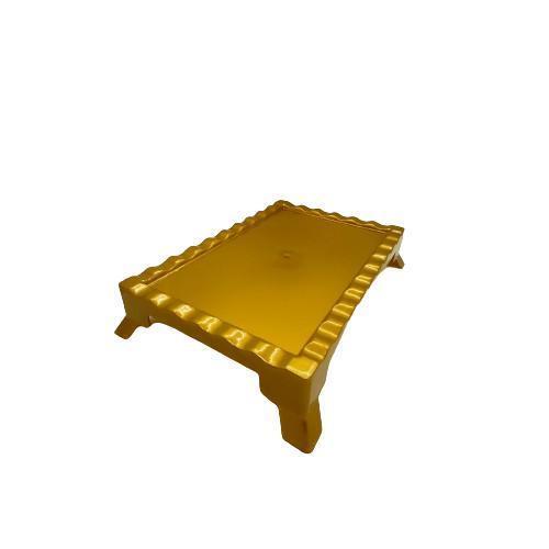 Miniatura Tabuleiro Retangular Pequeno Dourado