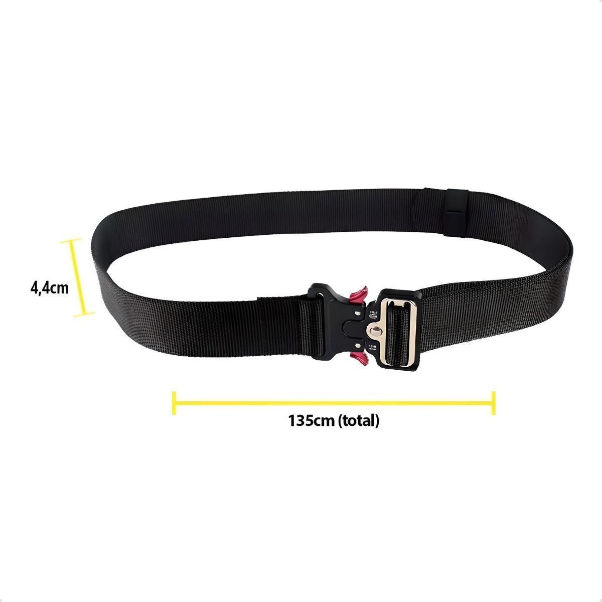 Cinto Tático Com Fivela De Engate Macio Homens Mulher 135Cm