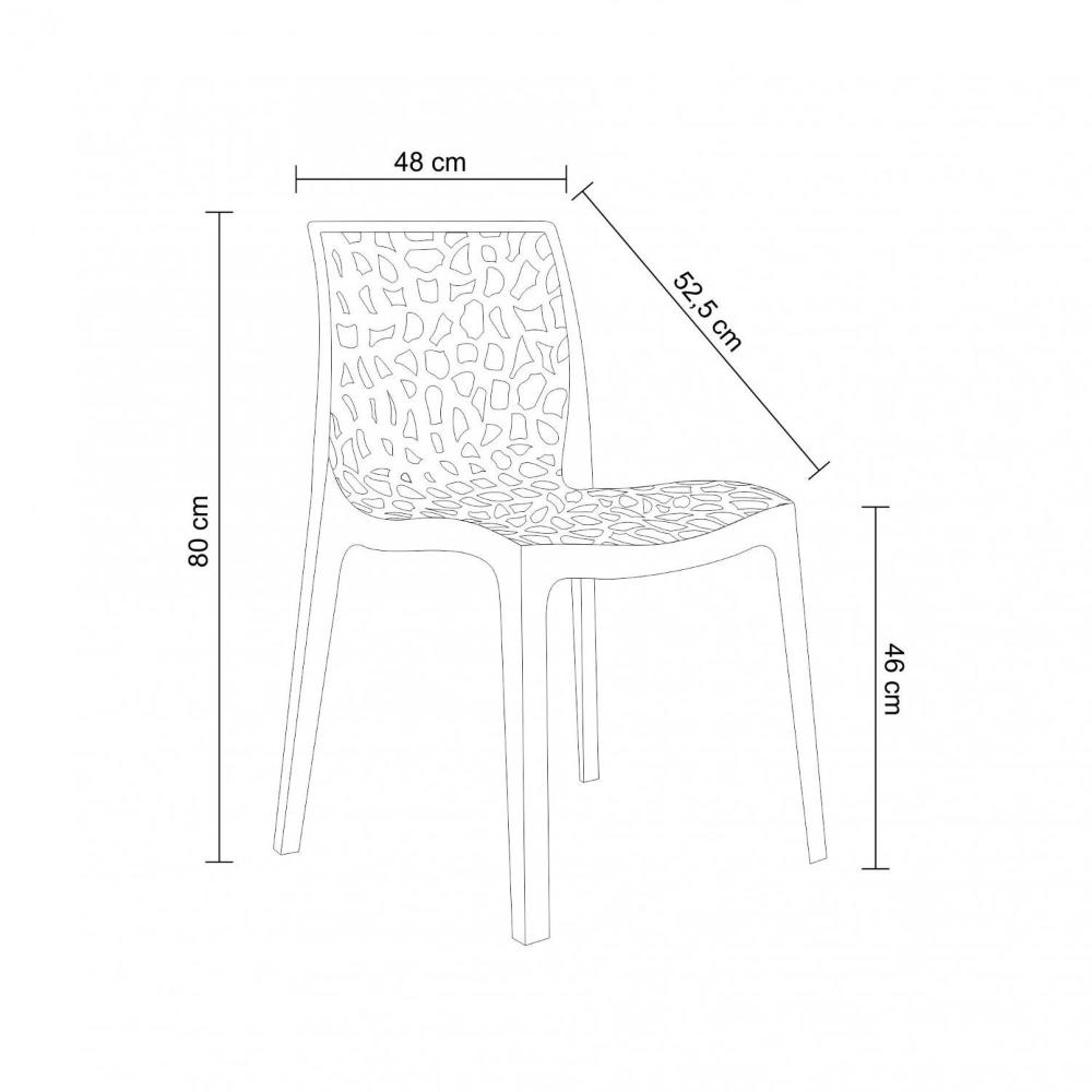 Miniatura Conjunto 2 Cadeiras Gruv Rivatti Móveis Branco
