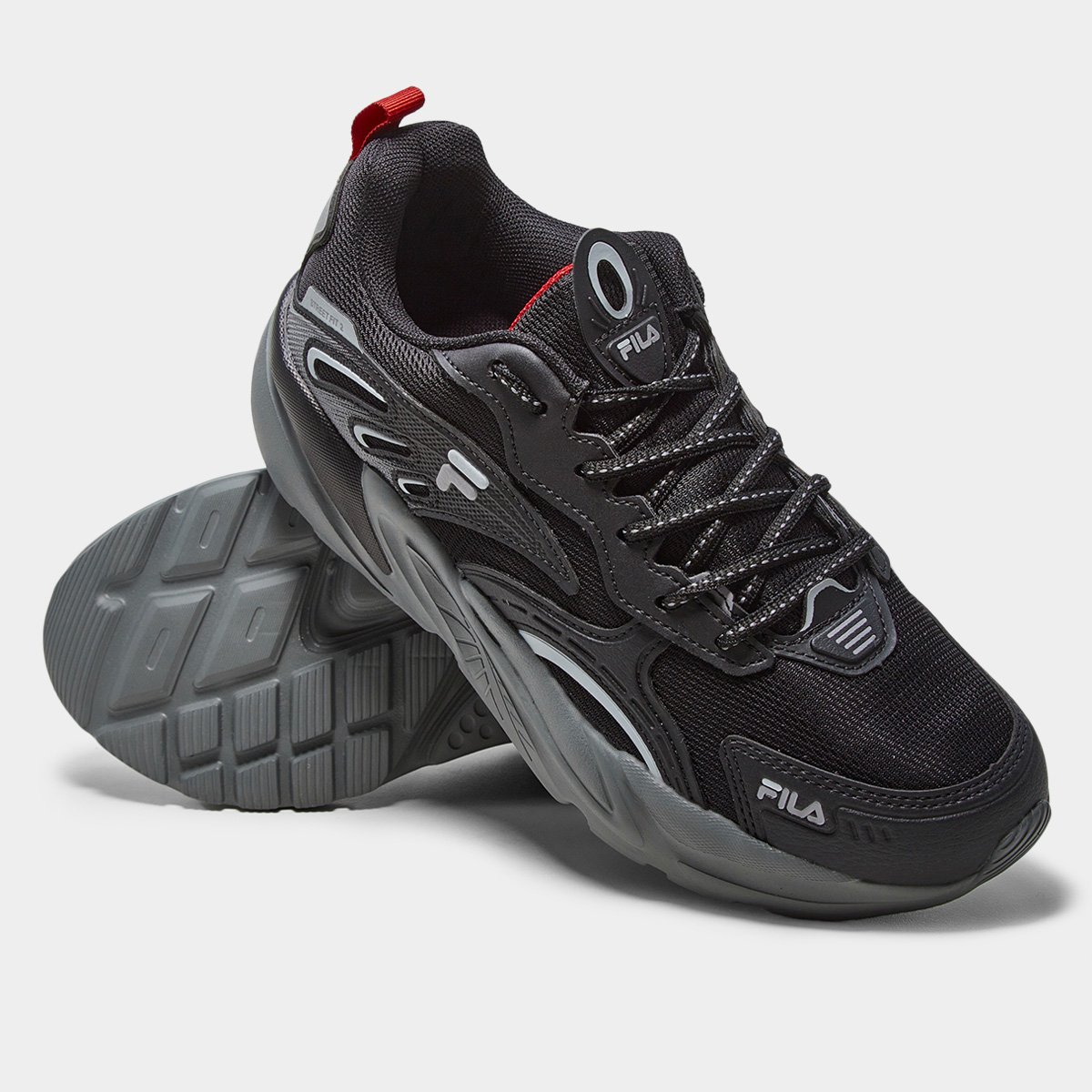 Miniatura Tênis Fila Street Fit 2 Masculino Preto+Cinza - 39