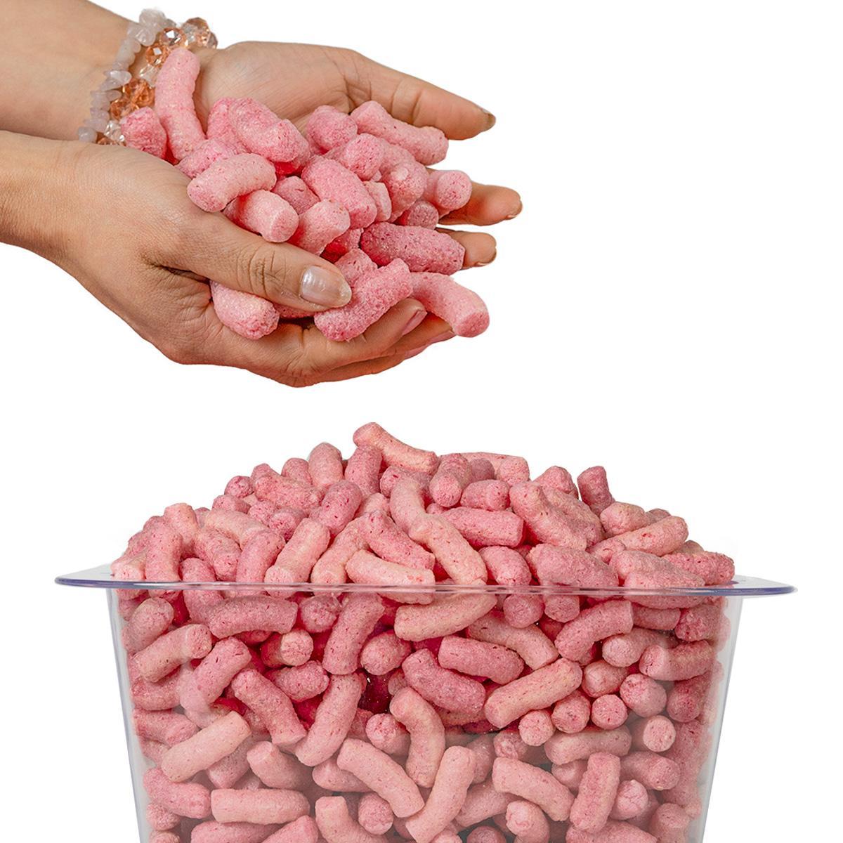 45 Litros Flocos De Proteção Enchimento Biodegradável Rosa