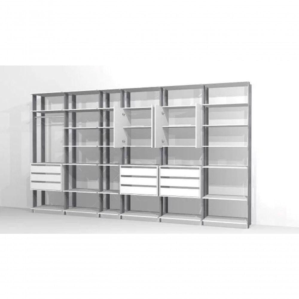 Miniatura Closet Guarda Roupa 2 Arm. 3 Gav. Linha Clothes