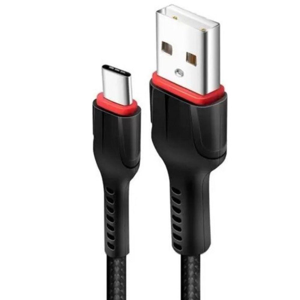 Miniatura Cabo Usb Rápido Preto Compatível Com Moto G10