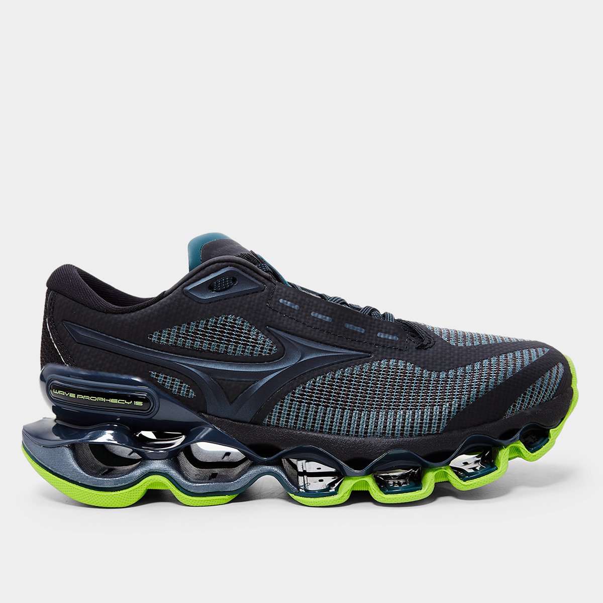 Miniatura Tênis Mizuno Wave Prophecy 15 Masculino Preto - 38