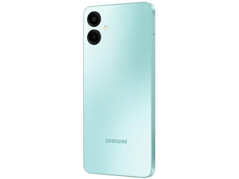 Smartphone Samsung Galaxy A06 128GB 4GB RAM Verde Claro 6,7" Câm. Dupla + Selfie 8MP
