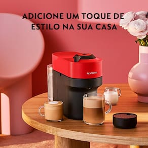 Cafeteira Nespresso Vertuo Pop com Kit Boas-Vindas – Vermelha 110V