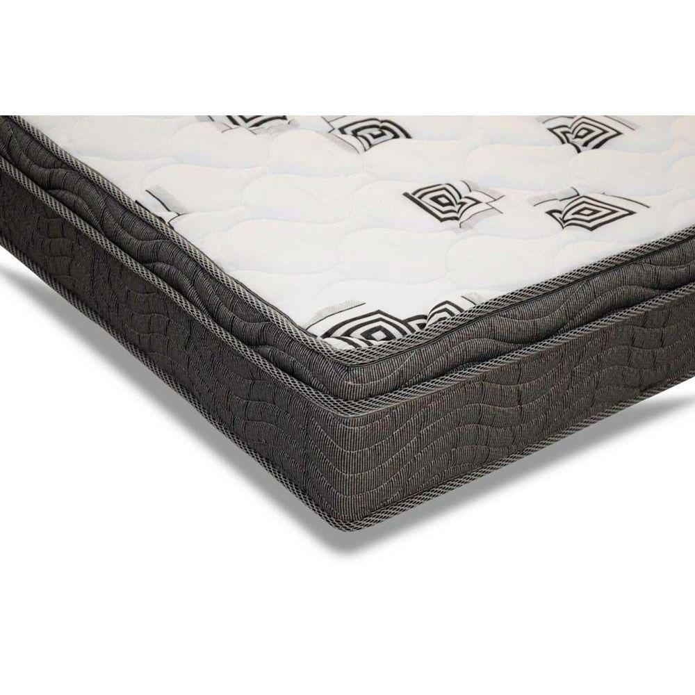 Miniatura Cama Box Baú Casal: Colchão Espuma Ortobom D45 Light Saúde Ortopillow + Base Black(138X188)