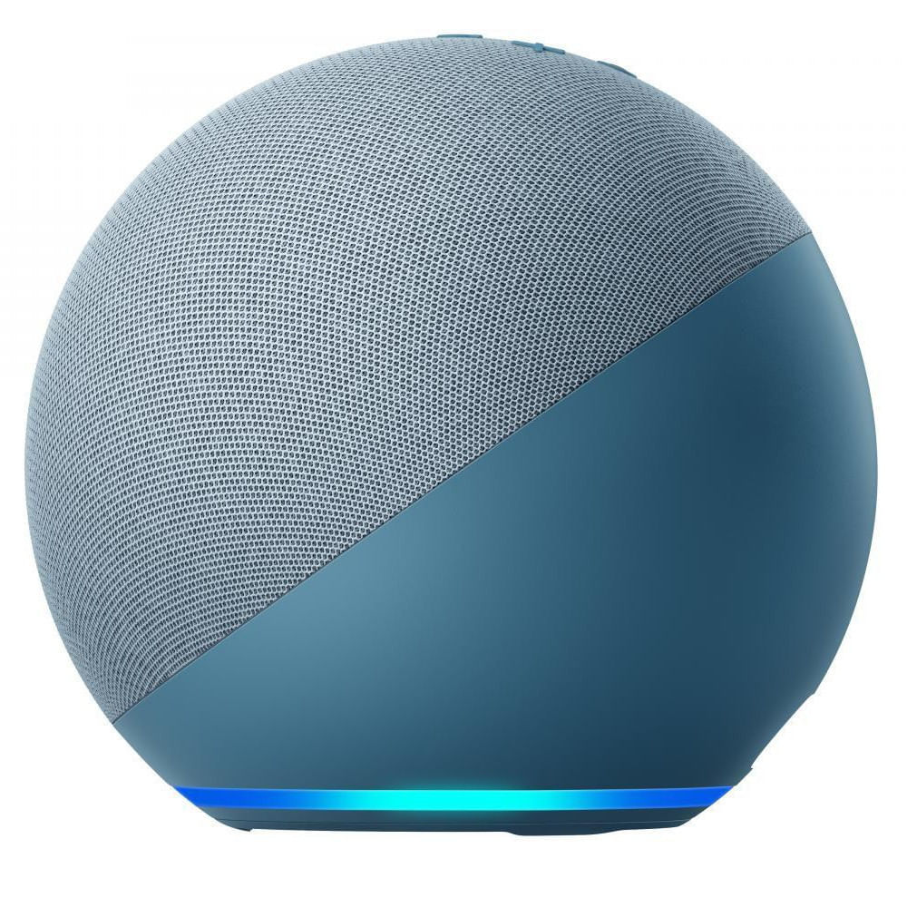 Miniatura Smart Speaker Amazon com Alexa Echo 4 Geração Azul Azul