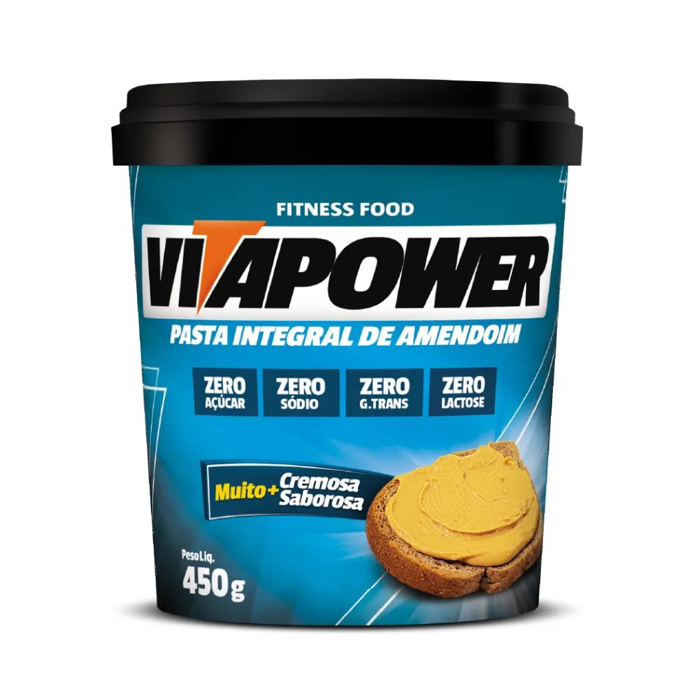Miniatura Pasta de Amendoim Vitapower Integral Cremosa 450g