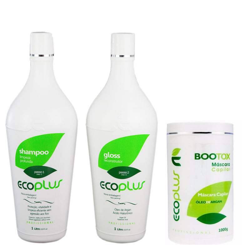 Miniatura Ecoplus Escova Progressiva Definitiva Argan E Btox Argan Ecoplus