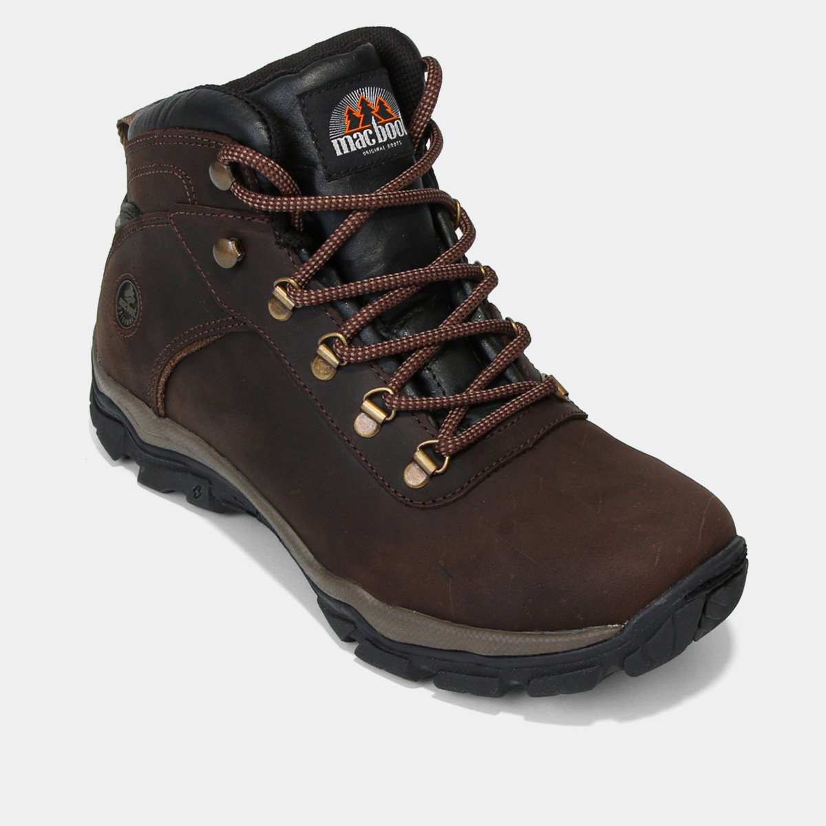 Miniatura Bota Couro Macboot Sanhasso 02 Masculina Café - 38