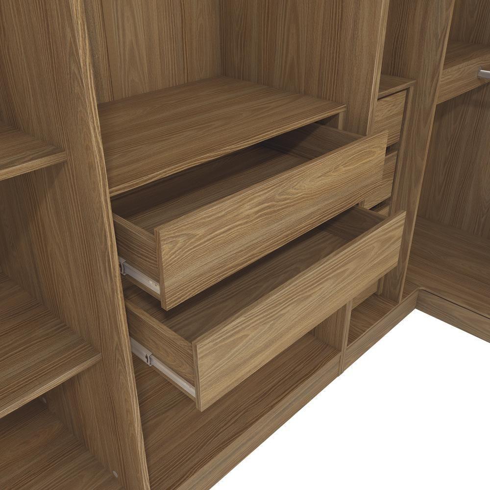 Quarto Modulado Kappesberg Adapt Nogueira-azul Profundo 12 Portas 342cm X 263cm