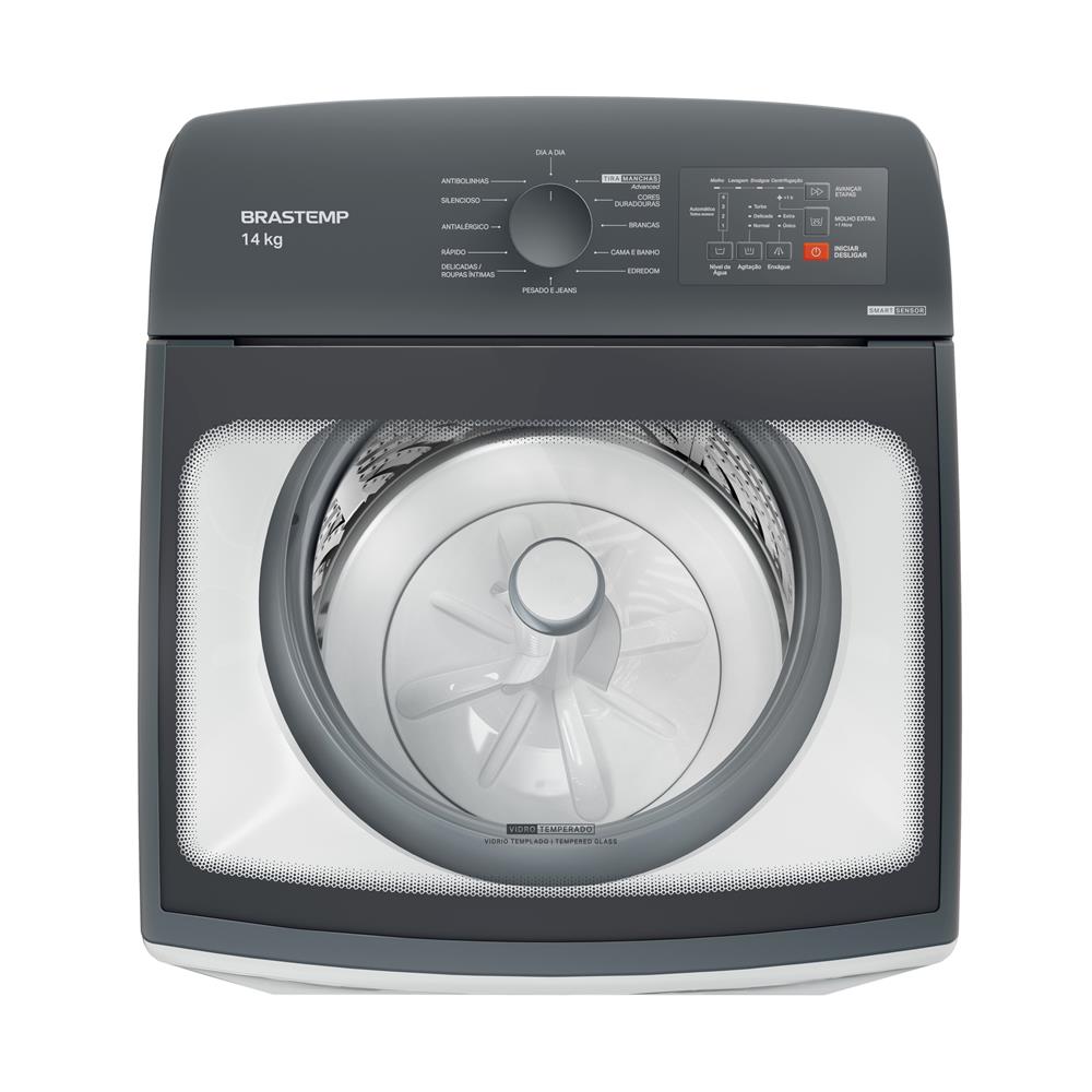 Miniatura Máquina de Lavar Brastemp 14Kg Branca com Ciclo Tira Manchas Advanced e Smart Sensor - BWK14BB 220v